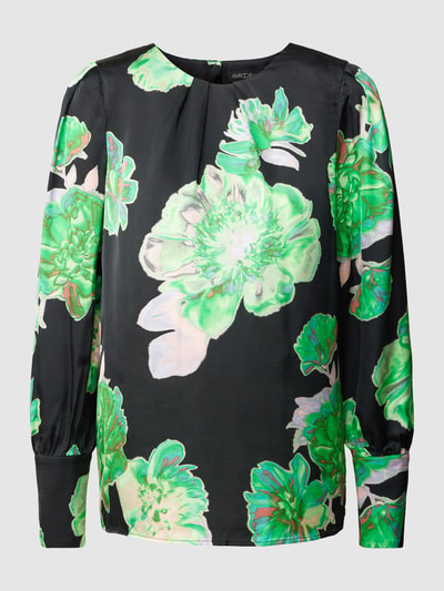Marc Cain Blouse met all-over print Zwart - 2