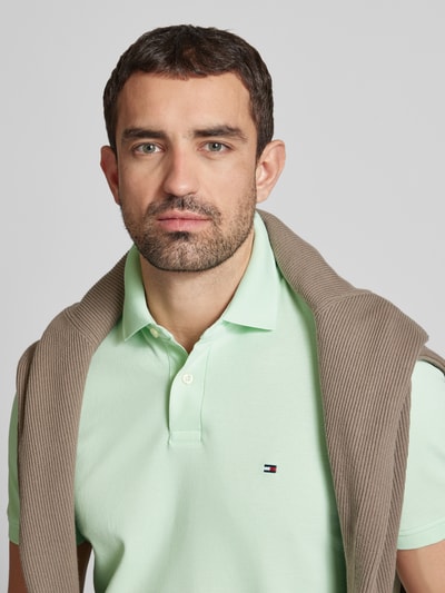 Tommy Hilfiger Regular fit poloshirt met labeldetail Lichtgroen - 3