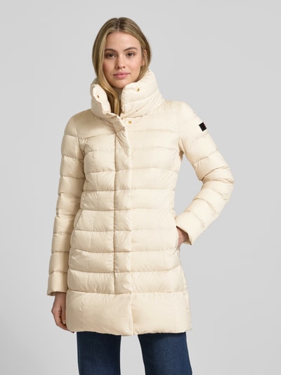 Peuterey Gewatteerde lange jas met opstaande kraag, model 'SOBCHAK' Wit - 4