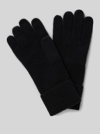 Christian Berg Woman Handschuhe aus reinem Kaschmir Black 1