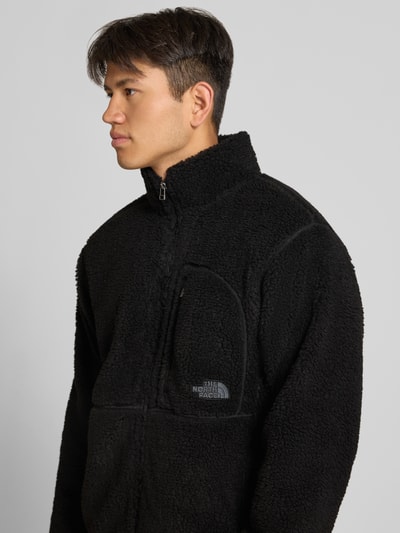 The North Face Fleecejacke mit Stehkragen und Brusttasche Modell 'EXTREME PILE' Metallic Black 3