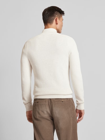 MCNEAL Strickpullover mit gerippten Abschlüssen Offwhite Melange 5