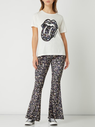 CATWALK JUNKIE T-Shirt mit Print Modell 'Rolling Stone Flowers'  Offwhite 1