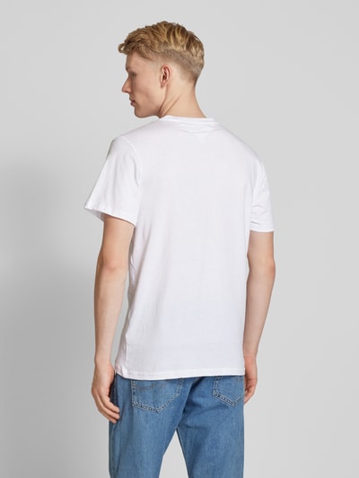 Tommy Jeans Slim Fit T-Shirt mit Logo-Stitching im 2er-Pack Weiss 5