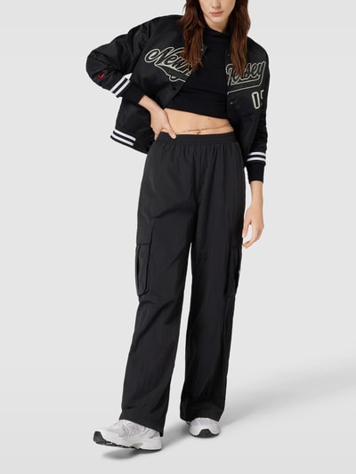 Tommy Jeans Spodnie typu track pants z naszywką z logo model ‘CLAIRE’ Czarny 1