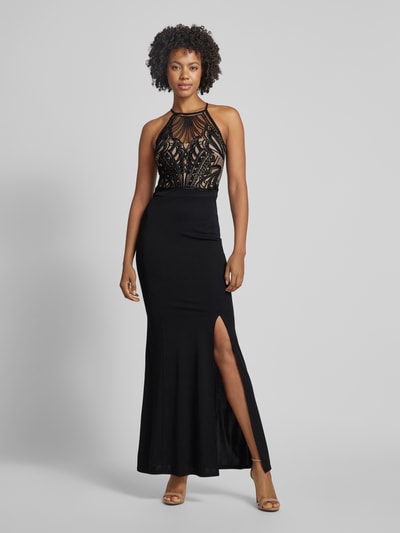 Lipsy Abendkleid mit Spitzenbesatz Black 4