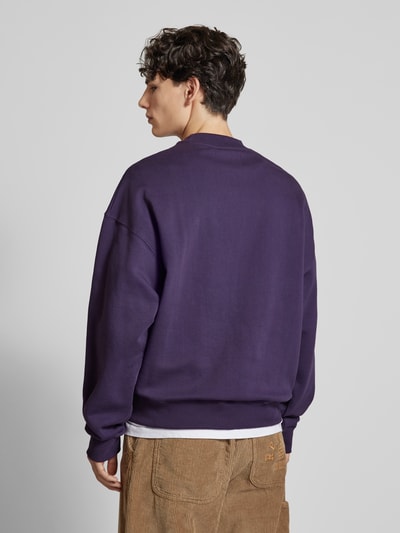 Low Lights Studios Sweatshirt mit Label-Stitching Purple 5