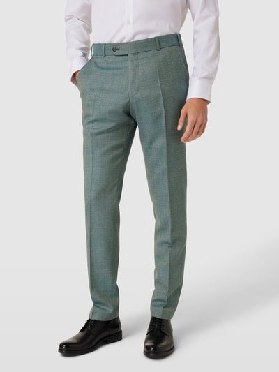 Wilvorst Stoffen broek met persplooien Groen - 4