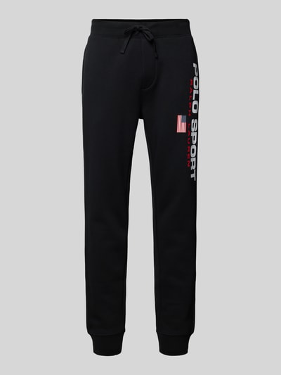 Polo Ralph Lauren Slim fit sweatpants met labelprint Zwart - 2