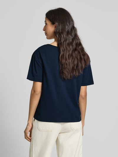 Tommy Hilfiger Regular fit T-shirt van puur katoen Marineblauw - 5