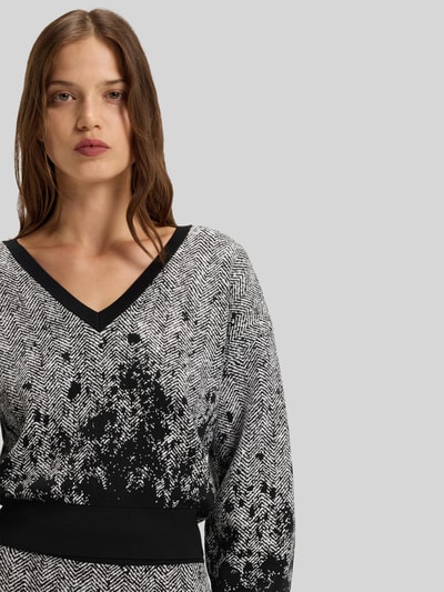 BOSS Regular Fit Strickpullover aus Viskose-Mix Modell 'FORANDINA' Black 3