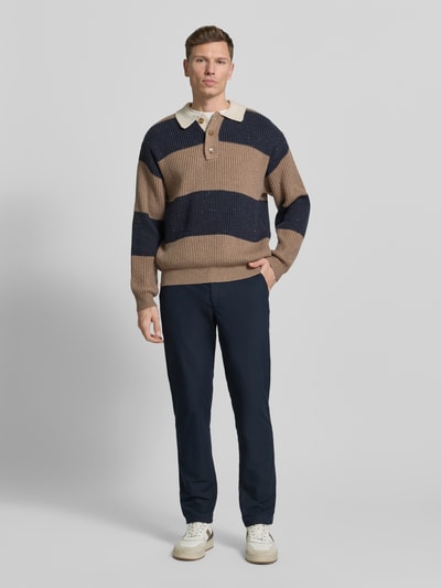Tommy Hilfiger regular fit broek van ademend materiaal model 'DENTON' Marineblauw - 1