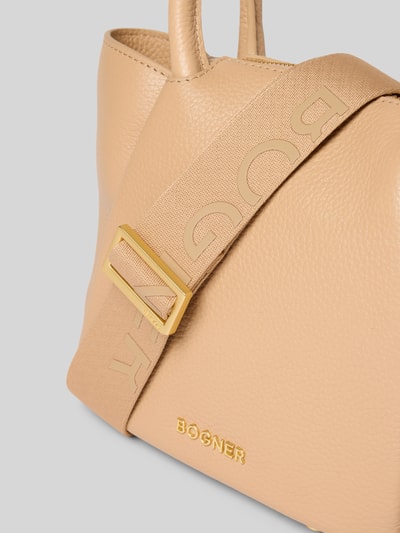 BOGNER Handtas met logo-applicatie Zand - 3