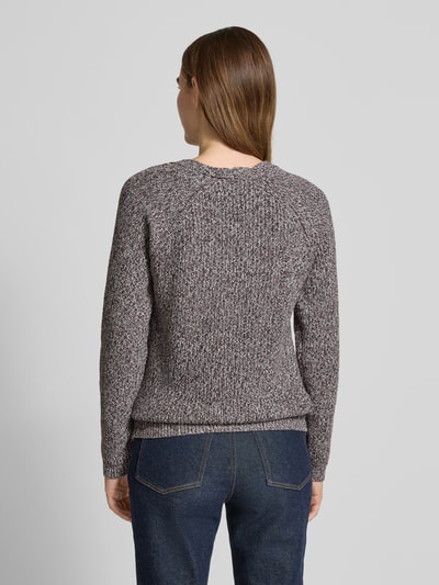 s.Oliver RED LABEL Regular Fit Strickpullover aus Baumwoll-Mix Bordeaux 5