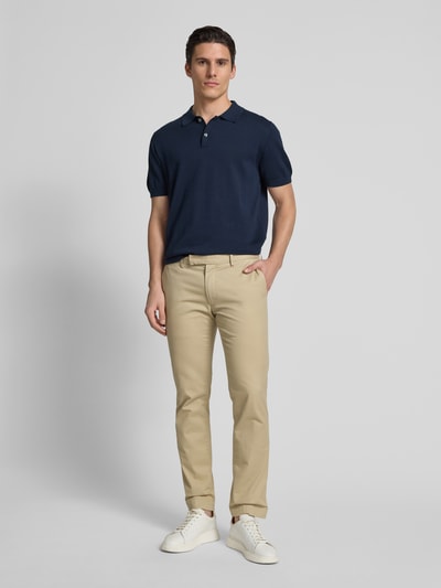 Christian Berg Men Poloshirt met labeldetail Marineblauw - 1