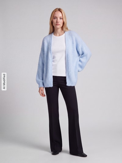 VERO MODA Loose fit gebreid jack met ballonmouwen model 'MAYBE' Lichtblauw - 1