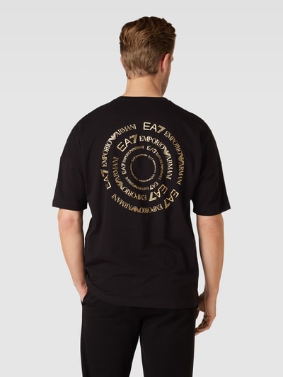 EA7 Emporio Armani T-shirt met logoprint Zwart - 5