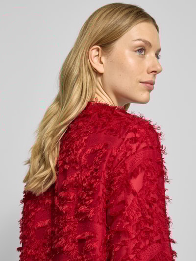 YAS Langarmbluse mit Rundhalsausschnitt Modell 'PARIA' Hellrot 3