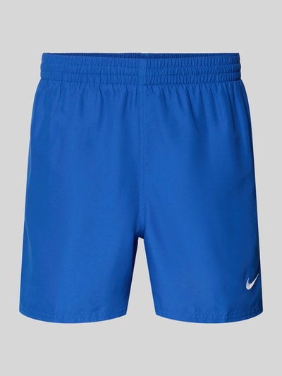 Produktfoto, Badeshorts mit Logo-Stitching und Eingrifftaschen van Nike in helderblauw, relaxed fit, elastische band, zij-steekzakken