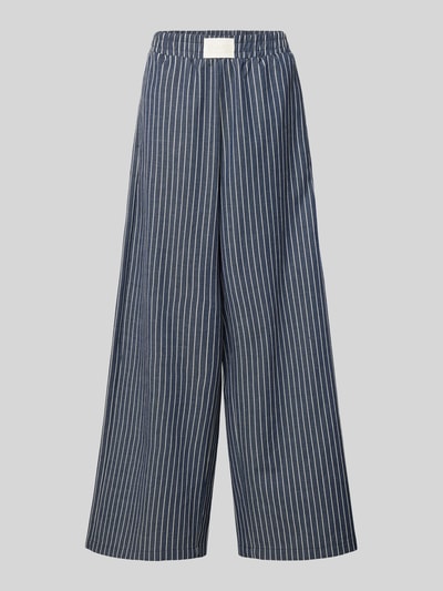 Karo Kauer Stoffhose mit französischen Eingrifftaschen Marine 2