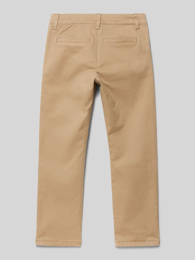 Mango Stoffhose mit Eingrifftaschen Sand 3