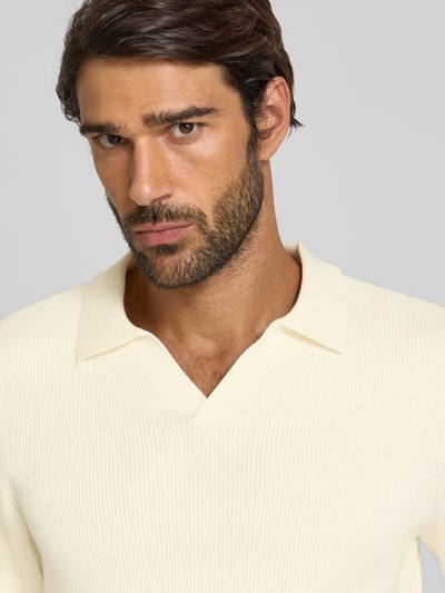 Lindbergh Relaxed fit pullover met structuurmotief Offwhite - 3