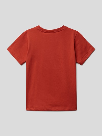 CHAMPION T-shirt met labelstitching Terracotta - 3