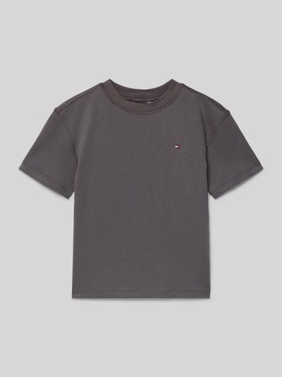 Tommy Hilfiger Kids Regular fit T-shirt van puur katoen  Grafiet - 1