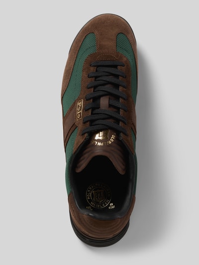 Polo Ralph Lauren Sneakers met vetersluiting, model 'WIMOH' Cognac - 3
