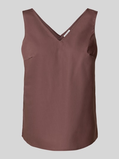 Christian Berg Woman Regular Fit Blusentop mit V-Ausschnitt Schoko 2