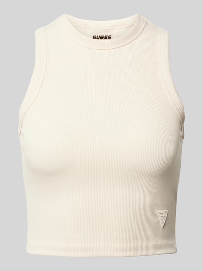 Guess Activewear Korte top met labeldetail, model 'EDIE' Zand - 2