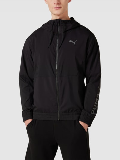 PUMA PERFORMANCE Sweatjack met labelprint, model 'WOVEN' Zwart - 4