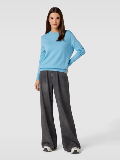 Jake*s Casual Gebreide pullover met ronde hals Bleu - 1