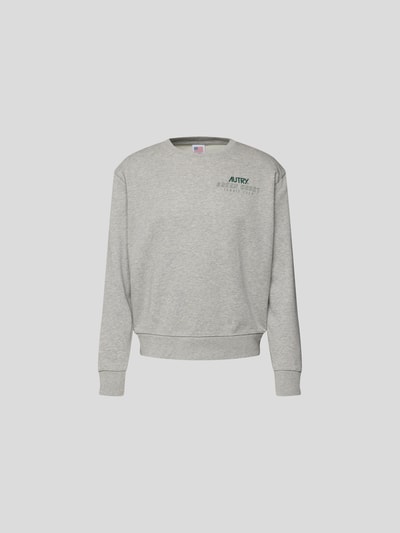 Autry Sweatshirt mit Label-Print Hellgrau 2