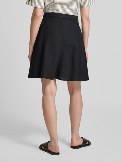 Marc O'Polo Ausgestellter Mini-Rock aus reinem Leinen BLACK 5
