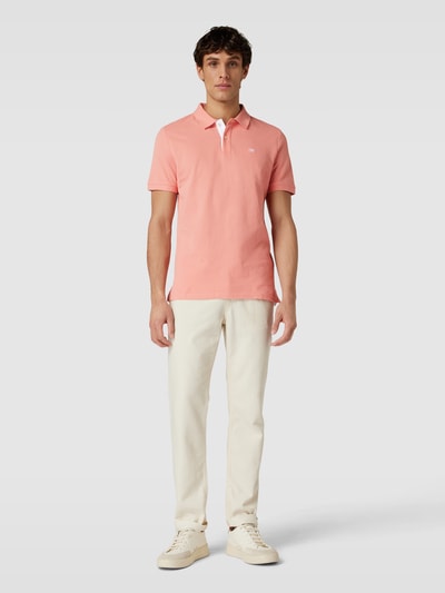 Tom Tailor Regular fit poloshirt met logostitching Oudroze - 1