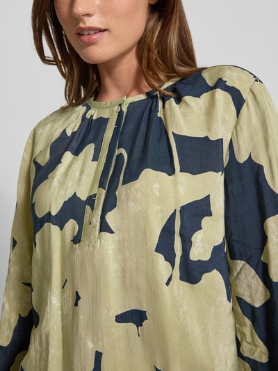 OPUS Blouseshirt met ronde hals, model 'Ficona' Donkerblauw - 3