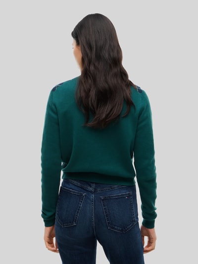 Tommy Jeans Regular Fit Strickjacke aus reiner Baumwolle Dunkelgruen 5