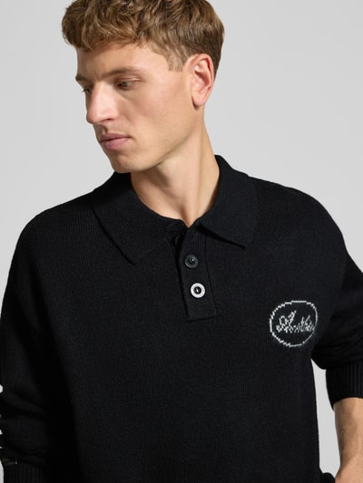 ANOTHER COTTON LAB Strickpullover mit Label-Details Black 3