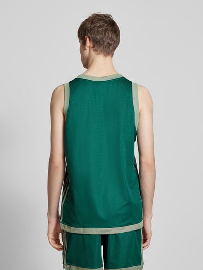 adidas Originals Tanktop mit Strukturmuster Modell 'Mockeyelet' Dunkelgruen 5