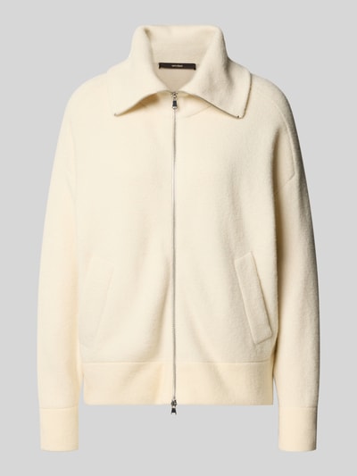 Windsor Kurtka z dzianiny z zamkiem błyskawicznym Złamany biały 2