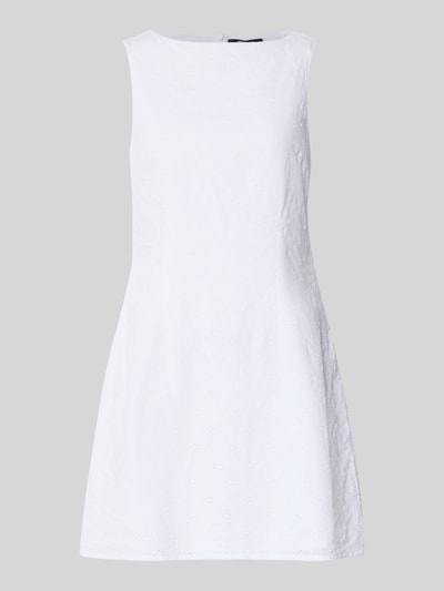 Gina Tricot Sukienka mini z okrągłym dekoltem model ‘Aline’ Biały 2