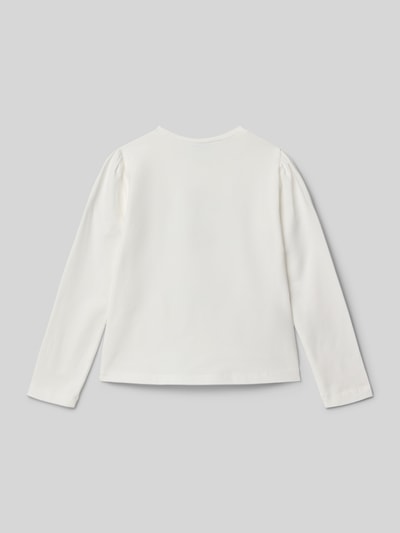 Mayoral Bluzka o kroju regular fit z długim rękawem i nadrukiem z motywem Écru 3