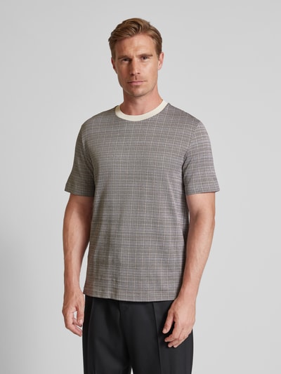 BOSS Regular fit T-shirt van puur katoen, model 'TAUT' Offwhite - 4