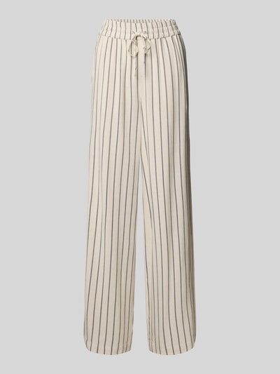 Selected Femme Loose Fit Stoffhose aus Viskose-Leinen-Mix Modell 'VIVA' Beige 2