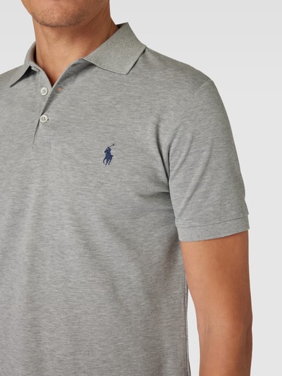 Polo Ralph Lauren Poloshirt mit Logo-Stitching Hellgrau 3