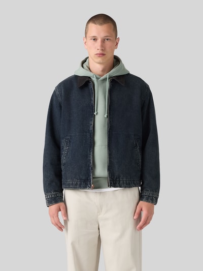 Levi's® Jeansjacke mit kontrastierendem Kragen Dunkelblau 4