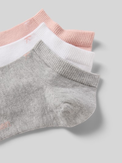 CK Calvin Klein Sneakersokken met labeldetail in een set van 3 paar Lichtroze - 2