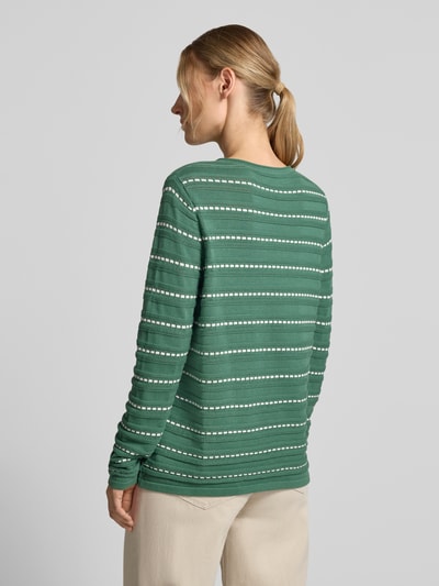 Christian Berg Woman Regular fit jack van puur katoen in tricotlook Flessengroen - 5