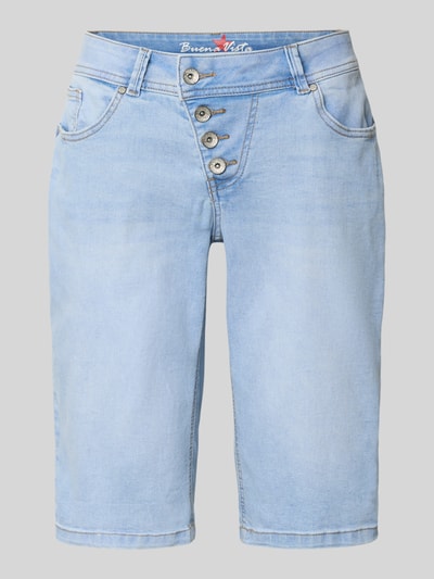 Buena Vista Regular fit korte jeans in 5-pocketmodel, model 'Malibu' Lichtblauw - 2